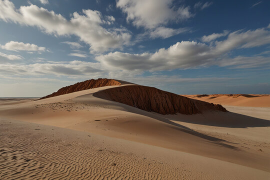 Morro Branco A Scenic Landscape Featuring Stunning Cliffs and Colorful Sand Dunes Along Brazil's Northeast Coast, Known for Its Natural Beauty and Vibrant Atmosphere.