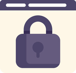 Website is being protected with a padlock, representing internet security