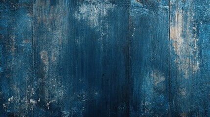 Obraz premium Abstract grunge blue background with an old wood texture. Abstract dark navy blue wooden surface. Dark blue painted rough old board. Top view. Close-up. Mockup for design, minimalism.