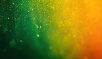Black background with a green, yellow, and orange gradient, grainy texture, soft lighting, blurred details, ethereal illustrations, minimalist backgrounds, abstract art.