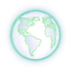 Fototapeta premium PNG Minimal world icon planet globe space.