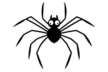 spider isolated on white