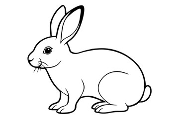 white rabbit on white