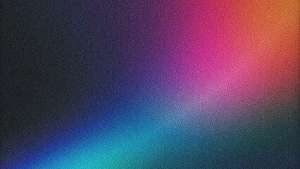 Vibrant grainy gradient background with smooth noise texture, ideal for retro-inspired design overlays and digital art creations.