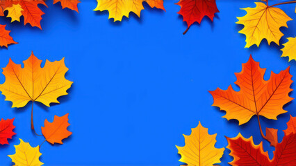 Fototapeta premium Autumn theme elegant vector background. Design for presentation, website, landing page, wallpaper, flyer, booklet, banner