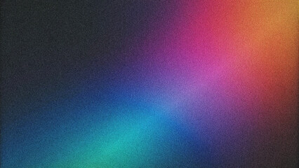 Vibrant grainy gradient background with smooth noise texture, ideal for retro-inspired design overlays and digital art creations.