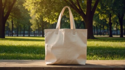 white canvas tote bag with minimalist space, for advertising needs, fashion. white canvas tote bag mockup