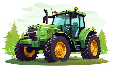 Obraz premium PNG Tractor vehicle wheel farm.
