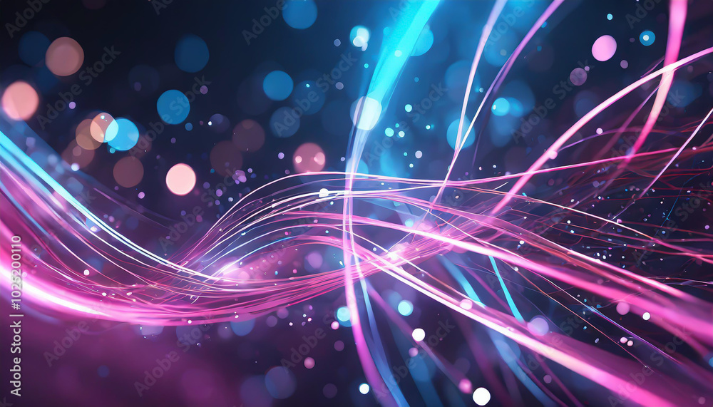Fototapete colorful swirling lines of light create an abstract background filled with vibrant hues and glowing 