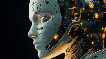 The image should highlight the key aspects of machine learning, focusing on how machines learn, improve, and process data to become smarter over time.