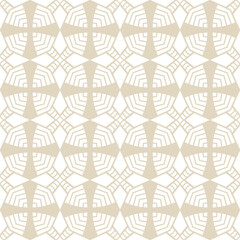 Abstract Geometric Beige Bohemian Seamless Vector Repeat Pattern
