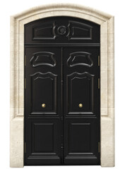 Entrance classic doors for the house