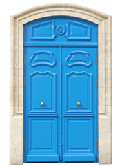 Entrance classic doors for the house