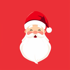Father Christmas in a Cartoon Style