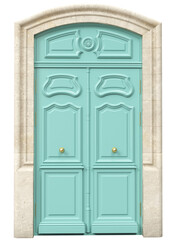 Entrance classic doors for the house