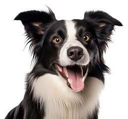Fototapeta premium PNG Smiling border collie mammal animal dog.