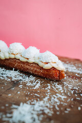 Churros caseiro com açúcar e chocolate, churros gourmet