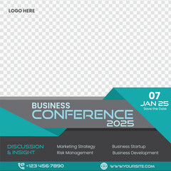 Yearly Business Conference Promotional Template Social Media Post