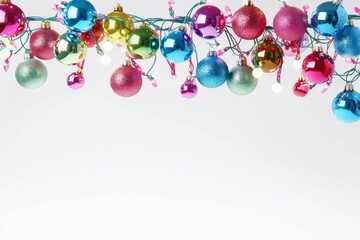 Cheerful New Year and Christmas Banner
