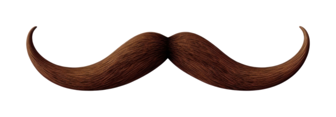 PNG Moustache white background simplicity crescent.