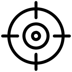 Target icon symbolizing focus and goals in business and marketing