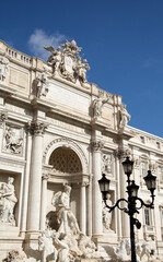 Trevi Fountain's Symbolic Guardians