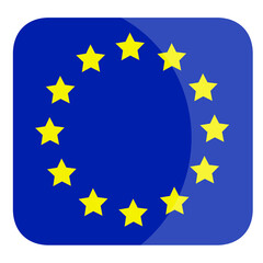  Europe flag with stars, European Union fondo trasparente