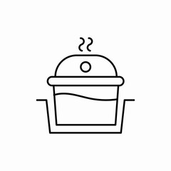 boil cookware icon sign vector