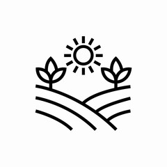 sky sun nature landscape icon sign vector
