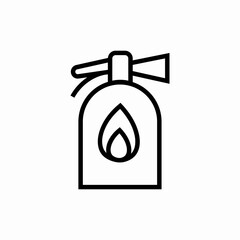 safety burning aerosol icon sign vector