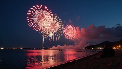 A romantic evening with dazzling firework displays