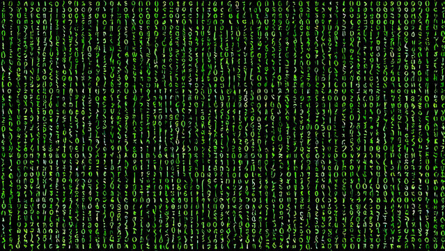 Abstraktion Informationsrauschen 16х9. Hintergrund f&uuml;r das Design 2.
