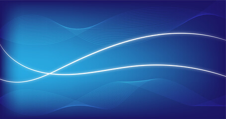 blue curve wallpaper design
