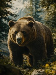 Fototapeta premium Grizzly Bear in the Wilderness
