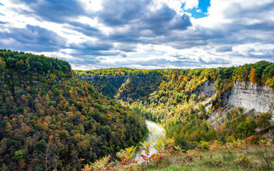 Gennessee River Gorge in Letchworth State Park in New York