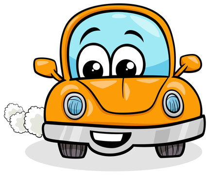 recommend clip art: funny cartoon retro car vehicle character
