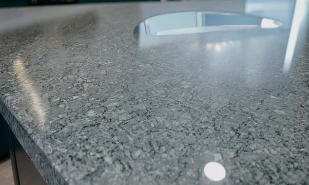 Trendy Gray Quartz Kitchen Countertops