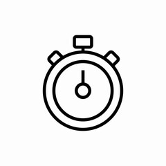 stopwatch time icon sign vector