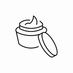 cosmetics cream wax icon sign vector