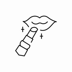 lips lipstick icon sign vector