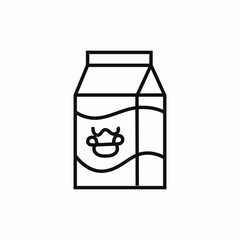 milk package icon sign vector