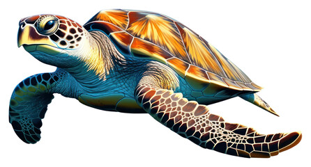 PNG Sea turtle reptile drawing animal.