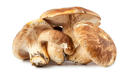 Fototapeta premium Fresh wild porcini mushroom isolated on white