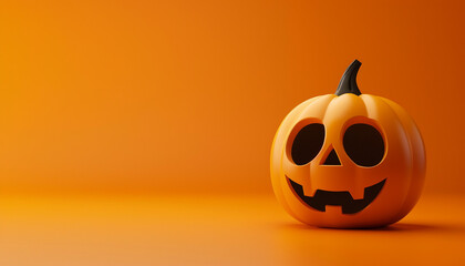 Spooky Halloween Mask 3D Illustration