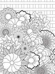 Flowers Coloring Pages For Adules