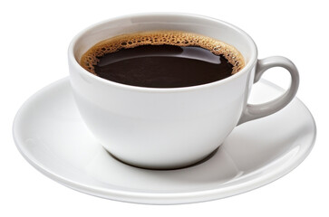 Naklejka premium PNG Coffee cup of americano saucer drink mug.
