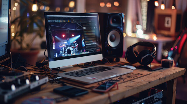 Sleek Website Interface Showcasing Live Entertainment Services and Easy Booking Options