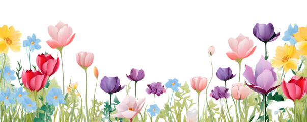 PNG Spring flower backgrounds outdoors.