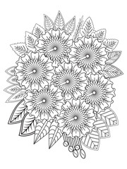 Flowers Coloring Pages For Adules