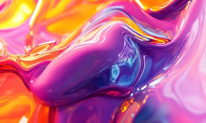 Distort Liquid Overlay Effect Mockup
